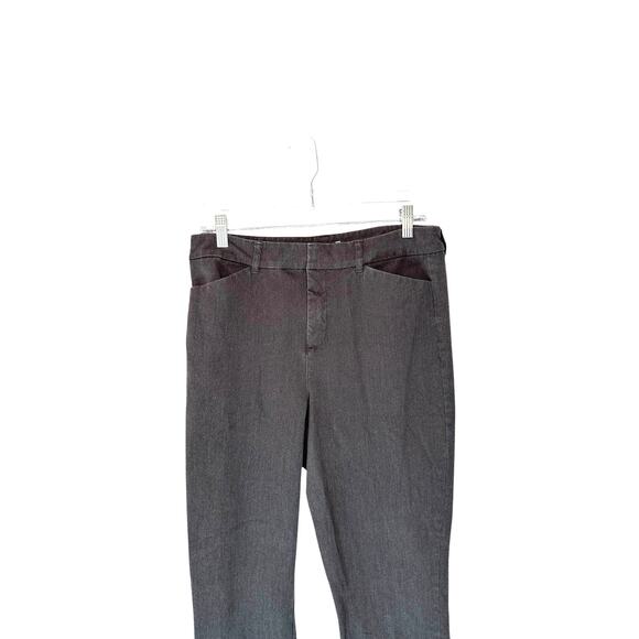 Old Navy Gray Office Business Career Work Pixie Ankle Pants Size 12 Tall - Picture 7 of 14